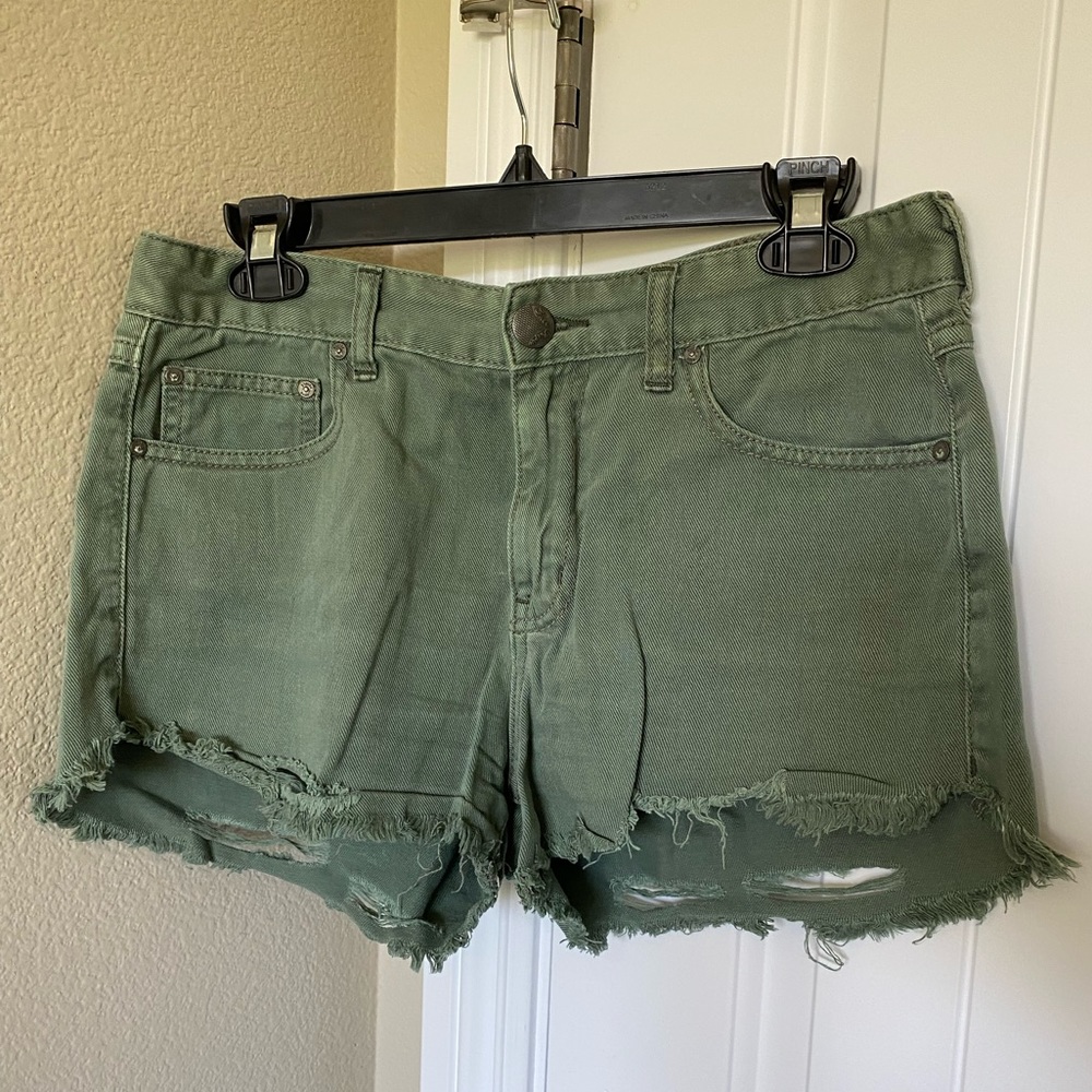 Free People denim shorts